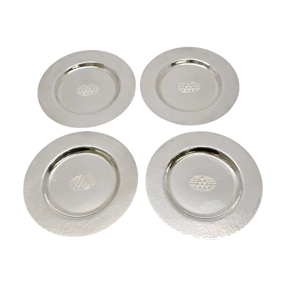 Set of 4 Gianmaria Buccellati Sterling Silver Plates #21025